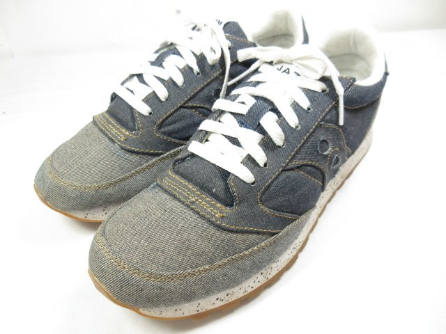 超美品 【SAUCONY サッカニー】 JAZZ O DENIM ジャズ オリジナル デニム スニーカー シューズ (メンズ) size10.5 インディゴ ◇QQQ8MZA0224　【中古】