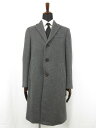 超美品【ラルディーニ LARDINI】JQ23636AQ ウールチェスターコート (メンズ) size48 チャコールグレー系 イタリア製 ●17HR3155●【中古】