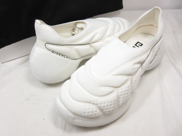 超美品 【ジバンシイ GIVENCHY ジバンシィ】 BE002WE1JK 149 厚底スニーカー スリッポン (レディース) size37 ホワイト ●18LZ4272●【中古】