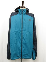 美品【THE NORTH FACE ザノースフェイス】NF00CUX2 フード付 ポリエステルブルゾン (メンズ) sizeXL ネイビー×ブルー ■QQQ17MB3275■　【中古】