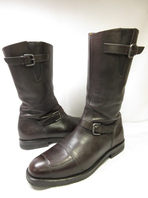 超美品【TANINO CRISCI タニノクリスチー】 サイドジップ エンジニアブーツ 靴 (メンズ) size8.5 ブラウン～バーガンディ系 ■18MZA4575■ 【中古】