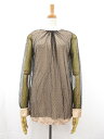 美品【VALENTINO ヴァレンティノ】T-SHIRT COUTURE パール装飾襟付き 2WAY チュールレイヤードカットソー (レディース)10■17LT4986■ 【中古】