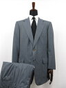 美品 【ブリオーニ Brioni】 PALATINO ウール素材 シングル2ボタン スーツ (メンズ) size52R ネイビー系 格子柄 イタリア製 ■27HR3517 【中古】