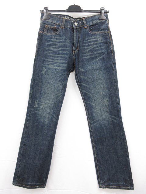 超美品 【AMERICAN EAGLE アメリカンイーグル】 ダメージ加工 デニムパンツ ジーンズ (メンズ) size32/32 インディゴブルー系 ■28MPA0514【中古】