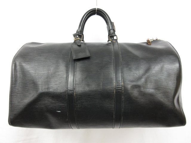 【ルイヴィトン LOUIS VUITTON】 M42962 エピ キーポル50 ボストンバッグ (メンズ) ノワール ブラック ■5MG2533■【中古】