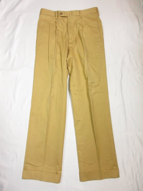 美品 【ジーティーアー GTA】 BEAMS F コットン100% チノ スラックス パンツ (メンズ) size44 ライトブラウン イタリア製 □27MPA1798【中古】