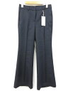 未使用 【スローウェア×インコテックス】 1J1795 D1166 824 ウール素材 フレアパンツ スラックス (レディース) size40 紺 □10SLP...
