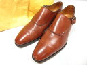 美品【ジョンロブ JOHN LOBB】VALE ベイル プサイドストラップシューズ 靴 (メンズ) size6.5D8000 チェスナットミスティ ★8MZA1334★ 【中古】