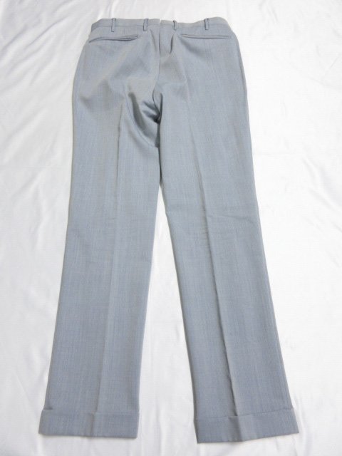 【インコテックス INCOTEX】 ヘリンボーン パンツ ウールスラックス (メンズ) size48 ライトブルー ●29MP9903●　【中古】