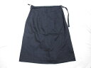 美品 【LA JOCONDE ラ ジョコンダ】 リネン混 薄手 ひざ丈スカート (レディース) sizeMS-38 ネイビー SK419896-15 ●29LF...