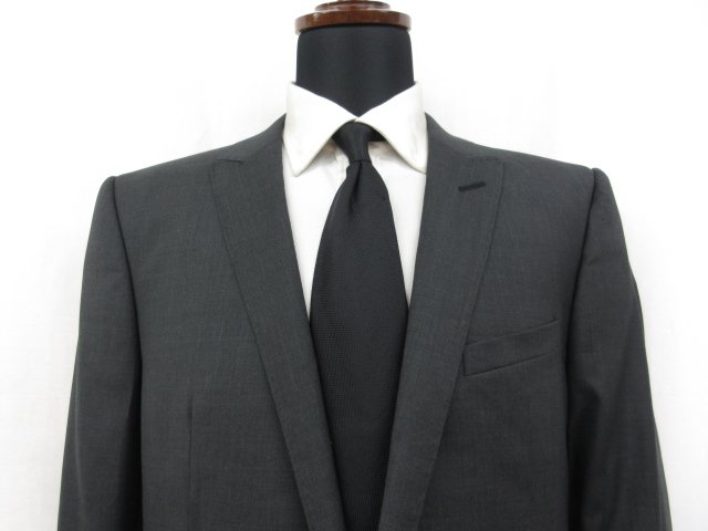 未使用 【エンポリオアルマーニ EMPORIO ARMANI】 DAVID LINE 1ボタン スーツ (メンズ) 54 チャコールグレー 無地 1ZV16E ZZ068 ●27EMP029【中古】