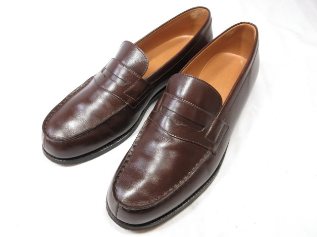 超美品 【JMウエストン J.M.WESTON】 180 シグニチャー シグネチャーローファー スリッポン 紳士靴 (メンズ) size6C ブラウン ●18HT2279●【中古】