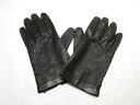 超美品 【セルモネータグローブス Sermoneta gloves】 シンプルなデザイン♪ レザーグローブ 手袋 (メンズ) size7(1/2) 黒 伊製■10ME6297【中古】