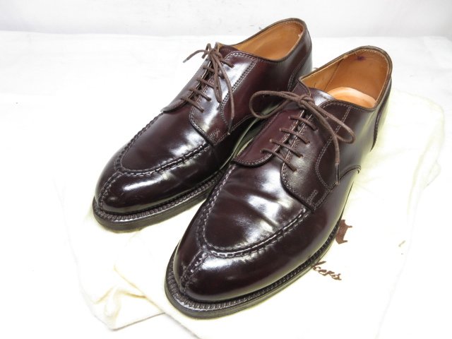 超美品【ALDEN オールデン】 2210 コードバン Uチップ 外羽根 レザー ドレスシューズ 紳士靴 (メンズ) size7.5D ブラウン系■15MZA4712■【中古】