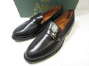 未使用 【ALDEN オールデン】 1631 Uチップ ストラップ付きローファー ドレスシューズ 紳士靴 (メンズ) size8D ブラック ■15HT2479■【中古】