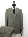 超美品 【ブリオーニ Brioni】 ウール素材 シングル2ボタン スーツ (メンズ) size52 グレー系 グレンチェック ■27HR3499【中古】