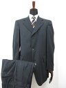【vanLaack バンラック】 カシミヤ混 シングル3ボタン スーツ (メンズ) size48 ネイビー系 紺無地 ■27RMS8183【中古】