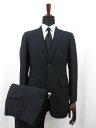 美品 【アルフレッドダンヒル】 CUSTOM モヘヤ混 日本代表モデル ST.JAMES FIT 2B スーツ (メンズ) 44 ネイビー 紺無地 伊製■27H...