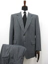 楽天クール・ヴェール 楽天市場店超美品 【ブリオーニ Brioni】 ROMAN STYLE ウール素材 2ボタン スーツ （メンズ） size26 グレー系 格子×グレンチェック 伊製 ■27HR3498　【中古】