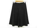 【PAULE KA ポールカ】718EBB 膝丈 フレアスカート (レディース) size38 ブラック ■17LF3503■【中古】
