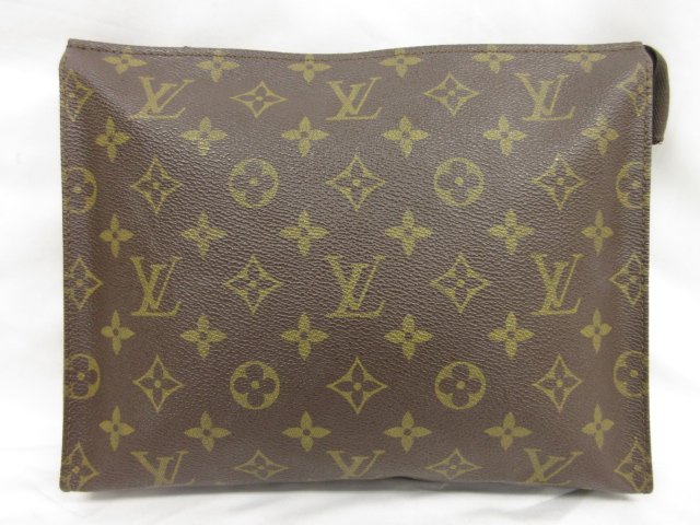 【ルイヴィトン LOUIS VUITTON】 M47542 モノグラム ポッシュトワレット 26 ポーチ クラッチバッグ(メンズ/レディース)ブラウン■5LG2841■【中古】