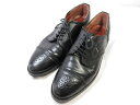 訳あり 【ALDEN オールデン×ブルックスブラザーズ】 2146 カーフ×コードバン メダリオン 外羽根 靴 (メンズ) size8D 黒 ■30MZA5304■ 　【中古】