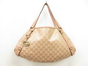 【グッチ GUCCI】 130736 GG柄 アビー トートバッグ ショルダーバッグ (レディース) ピンクベージュ系 ■5LG2858■　【中古】