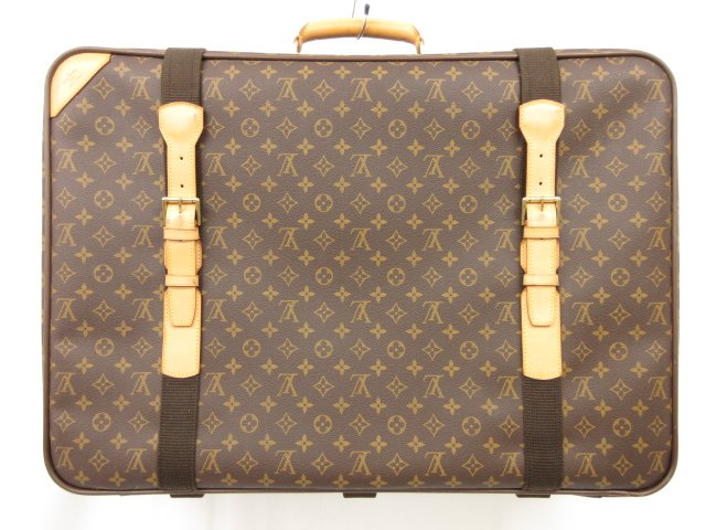 楽天クール・ヴェール 楽天市場店美品【ルイヴィトン LOUIS VUITTON】 M23350 モノグラム サテライト70 スーツケース トランク （メンズ/レディース） ブラウン ■5SC0298■　【中古】