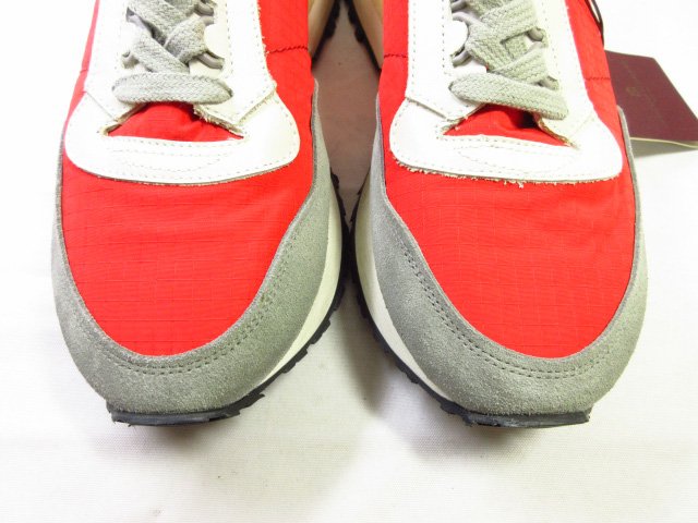 定価49.500円 未使用【HIDNANDER ヒドゥナンダー】 HC1MS400 コンビレザー スニーカー 靴 (メンズ) 40 レッド系×グレー系 ■30SLZ005■　【中古】