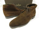 未使用品 【ジョンロブ JOHN LOBB】 希少 2012イヤーモデル スエードレザー チャッカブーツ 靴 (メンズ) size8E0003 茶 ■30MZA...