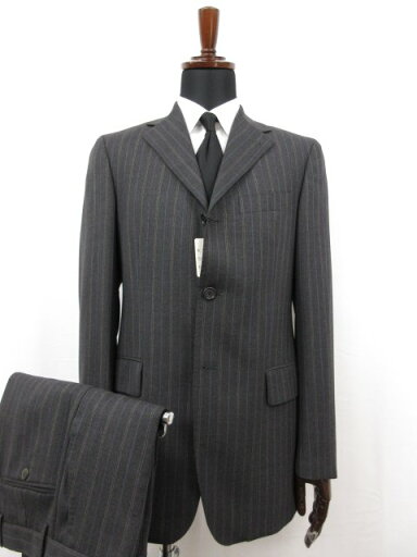 訳あり未使用 【TAGLIATORE NAPOLI 1939 タリアトーレ】 シングル3B スーツ (メンズ) 46 グレー系 ストライプ 伊製 TA700/18■27SLJ0671 【中古】 訳あり未使用 【TAGLIATORE NAPOLI 1939 タリアトーレ】 シングル3B スーツ (メンズ) 46 グレー系 ストライプ 伊製 TA700/18■27SLJ0671 【中古】