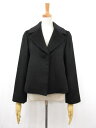 超美品【M-premierBLACK エムプルミエブラック】D223-602 モヘア混 ショート丈ジャケット (レディース) size34P ブラック ■17L...
