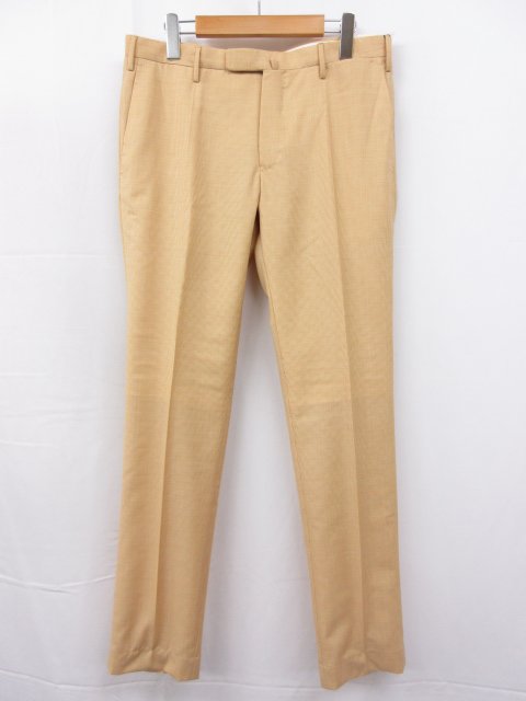未使用 【インコテックス INCOTEX】 1T0030 50846 310 定価36500円 Super100’s スラックス パンツ (メンズ) 48 オレンジ系□10SLP0497□ 【中古】