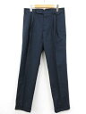 未使用 【インコテックス INCOTEX】 1W0062 90377 820 定価49500円 コットンスラックス パンツ (メンズ) size46 ネイビー ...