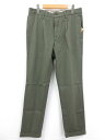 未使用 【インコテックス INCOTEX】 10S173 40702 730 定価45100円 コットンパンツ スラックス (メンズ) size32 カーキ □...