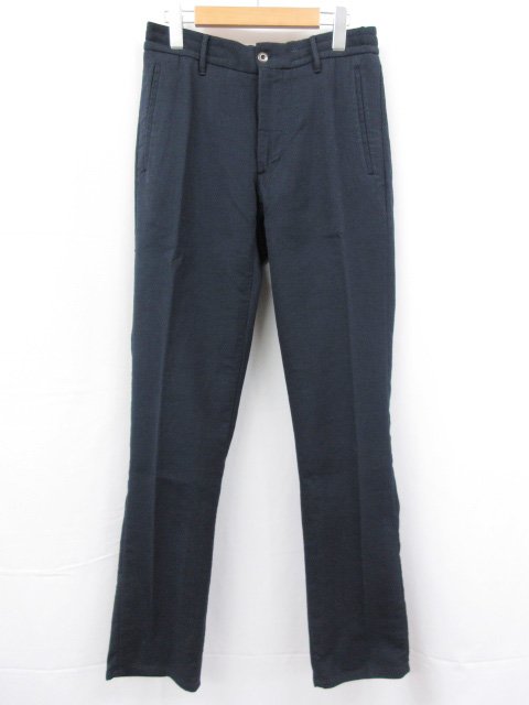 未使用 【インコテックス INCOTEX】 10S171 40701 825 定価45100円 パンツ スラックス (メンズ) ストレッチ size30 ネイビー □3SLP0511□ 【中古】
