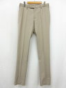 未使用【インコテックス】1GWT30 9223V 405 定価42900円 ICECOTTON 織柄 スラックス パンツ (メンズ) size44 ベージュ系 ...