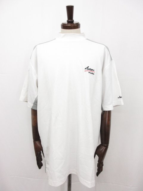 【AVION MODA】JET ジェット ワンポイント刺繍 半袖カットソー Tシャツ スポーツウェア (メンズ) sizeLL ホワイト □17MT5277□ ...