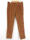未使用 【インコテックス INCOTEX】 11X151 40687 641 定価40700円 コーデュロイ スラックス パンツ (メンズ) size31 茶系...