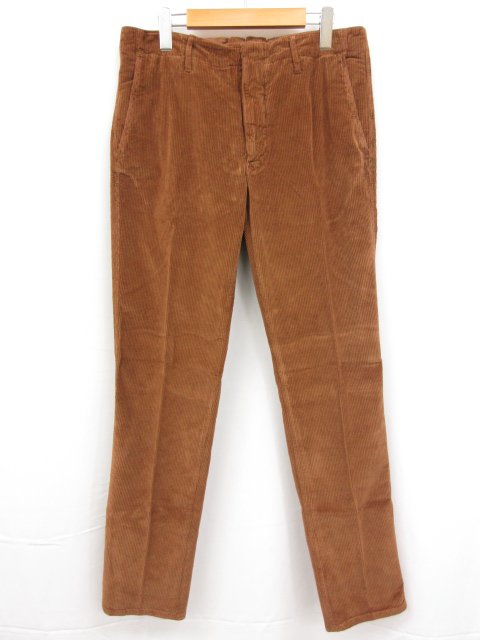 未使用 【インコテックス INCOTEX】 11X151 40687 641 定価40700円 コーデュロイ スラックス パンツ (メンズ) size30 茶系□10SLP0764□ 【中古】