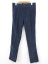 未使用 【インコテックス INCOTEX】 11X150 40694 825 定価39600円 織柄 秋冬 スラックス パンツ (メンズ) size32 ネイビ...