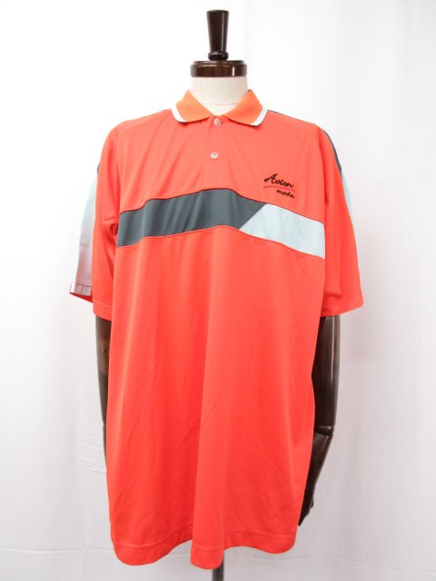 美品【AVION MODA】ポリエステル100% 半袖シャツ カットソー スポーツウェア (メンズ) sizeLL オレンジ系 □17MT5298□【中古】