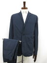 未使用【アバハウス ABAHOUSE】 ECRU 撥水加工 2ボタン ストレッチ ナイロン セットアップスーツ (メンズ) size48 ネイビー □34RMS...