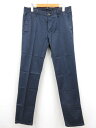 未使用 【インコテックス INCOTEX】 14S100 90664 829 定価37400円 コットンスリムパンツ スラックス (メンズ) size32 ネイ...