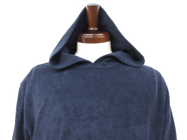 未使用【ザノーネ ZANONE】 812593 ZM335 Z0542 定価40700円 パイル地 プルオーバーパーカー (メンズ) size54 ネイビー□10ZZN0030□　【中古】