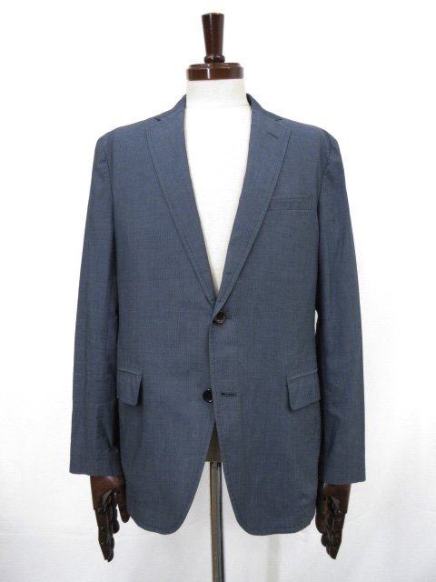 【バーバリーロンドン BURBERRY LONDON】A1E43-120-28 シングル2ボタン 薄手 アンコンジャケット (メンズ) M ネイビー系 □17MJ9709□　【中古】