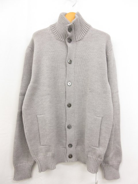 未使用【ザノーネ ZANONE】810740 Z0229 Z1590 キョート CHIOTO 定価57200円 スタンドカラー ニットカーディガン(メンズ)52 □10ZZN0141【中古】