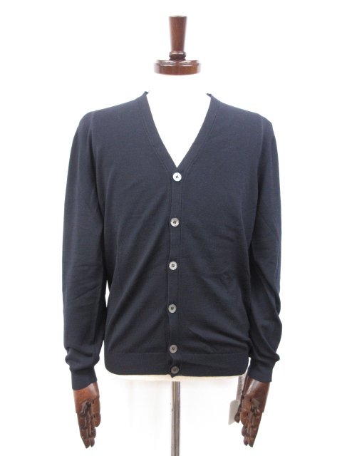 未使用【ザノーネ ZANONE】 811798 Z0290 Z0011 定価50600円 ハイゲージ 長袖ニットカーディガン (メンズ) size50 ネイビー...