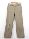 美品 【HUMAN WOMAN ヒューマンウーマン】 077-130122 スラックス パンツ (レディース) sizeSS グレージュ系 □35LP2489□...