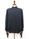 未使用 【ザノーネ ZANONE】 811907 ZK115 Z4949 定価74000円 カシミヤ100% ハイゲージ ニットポロシャツ (メンズ) size50 紺□10ZZN0222 【中古】
